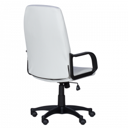 Carmen 6511 Office Chair, Up to 100 kg, Faux Leather, Tilt Adjustment, Locking Mechanism, White