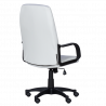 Carmen 6511 Office Chair, Up to 100 kg, Faux Leather, Tilt Adjustment, Locking Mechanism, White