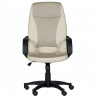 Carmen 6511 Office Chair, Up to 100 kg, Faux Leather, Tilt Adjustment, Locking Mechanism, Beige