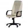 Carmen 6511 Office Chair, Up to 100 kg, Faux Leather, Tilt Adjustment, Locking Mechanism, Beige