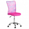 Carmen 7022-1 LUX Children's Chair, Up to 70 kg, Mesh, Chrome Base, Pink/Chrome
