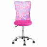 Carmen 7022-1 LUX Children's Chair, Up to 70 kg, Mesh, Chrome Base, Pink/Chrome