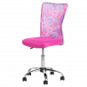 Carmen 7022-1 LUX Children's Chair, Up to 70 kg, Mesh, Chrome Base, Pink/Chrome