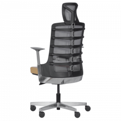 Carmen ALBERTO Ergonomic Chair, Up to 130 kg, Genuine Leather, Auto Weight-Sensing Function, Flame-Retardant Upholstery, Shock Absorption, Beige