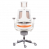 AMBRA Ergonomic Chair, Up to 130 kg, Breathable Mesh, Flame-Retardant Upholstery, Backrest Lockable in Multiple Positions, Smooth Adjustment, Orange