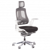 AMBRA Ergonomic Chair, Up to 130 kg, Breathable Mesh, Flame-Retardant Upholstery, Backrest Lockable in Multiple Positions, Smooth Adjustment, Black