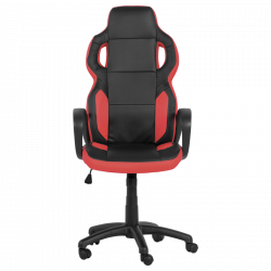 Carmen 7510 Gaming Chair, Up to 130 kg, Faux Leather, Rocking Function, Polypropylene Casters, Black/Red
