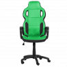 Carmen 7510 Gaming Chair, Up to 130 kg, Faux Leather, Rocking Function, Polypropylene Casters, Black/Green