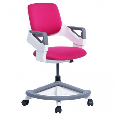 Carmen CLEVER High Chair, Up to 100 kg, Flame-retardant upholstery, Seat depth adjustment, 7 positions, Pink