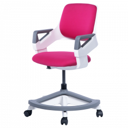 Carmen CLEVER High Chair, Up to 100 kg, Flame-retardant upholstery, Seat depth adjustment, 7 positions, Pink