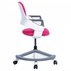 Carmen CLEVER High Chair, Up to 100 kg, Flame-retardant upholstery, Seat depth adjustment, 7 positions, Pink