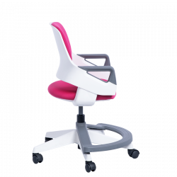 Carmen CLEVER High Chair, Up to 100 kg, Flame-retardant upholstery, Seat depth adjustment, 7 positions, Pink