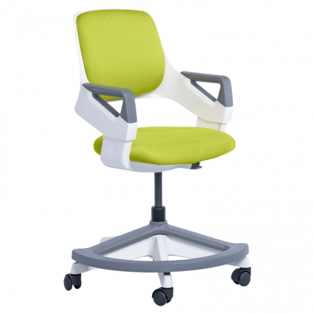 Carmen CLEVER High Chair, Up to 100 kg, Flame-retardant upholstery, Seat depth adjustment, 7 positions, Mustard