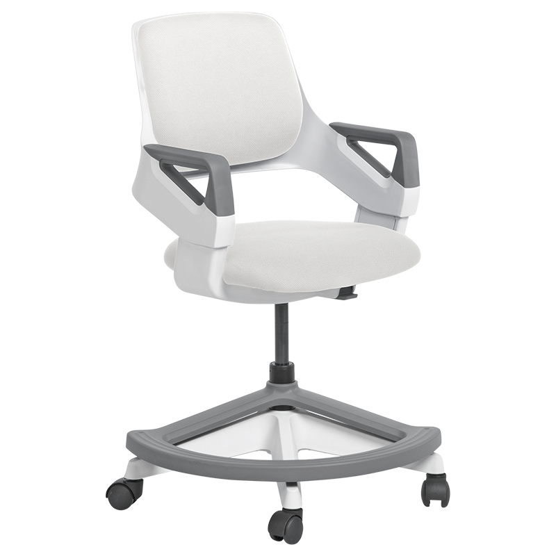 Carmen CLEVER High Chair, Up to 100 kg, Fire-retardant upholstery, Seat depth adjustment, 7 positions, White