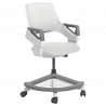 Carmen CLEVER High Chair, Up to 100 kg, Fire-retardant upholstery, Seat depth adjustment, 7 positions, White