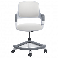 Carmen CLEVER High Chair, Up to 100 kg, Fire-retardant upholstery, Seat depth adjustment, 7 positions, White