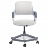 Carmen CLEVER High Chair, Up to 100 kg, Fire-retardant upholstery, Seat depth adjustment, 7 positions, White