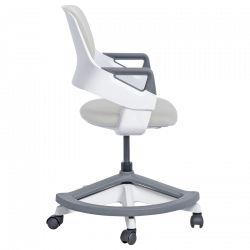 Carmen CLEVER High Chair, Up to 100 kg, Fire-retardant upholstery, Seat depth adjustment, 7 positions, White
