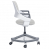Carmen CLEVER High Chair, Up to 100 kg, Fire-retardant upholstery, Seat depth adjustment, 7 positions, White