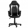 Carmen 7525 Gaming Chair, Up to 130 kg, Faux Leather, Rocking Function, Polypropylene Casters, Black/White