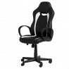 Carmen 7525 Gaming Chair, Up to 130 kg, Faux Leather, Rocking Function, Polypropylene Casters, Black/White