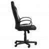 Carmen 7525 Gaming Chair, Up to 130 kg, Faux Leather, Rocking Function, Polypropylene Casters, Black/White