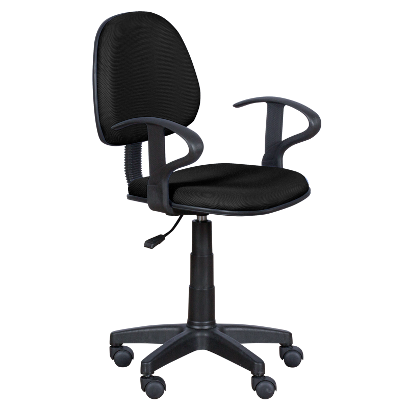 Carmen 6012 MR Children's Chair, Up to 70 kg, Polypropylene Casters, Gas Lift, Black