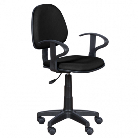 Carmen 6012 MR Children's Chair, Up to 70 kg, Polypropylene Casters, Gas Lift, Black