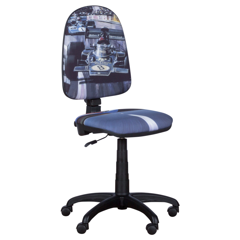 Carmen Prestige Racing High Chair, Up to 120 kg, Backrest Lock in Any Position, Seat Depth Adjustment, Gray/Blue