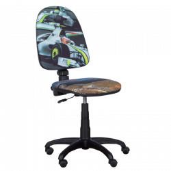 Carmen Prestige Racing Child Car Seat, Up to 120 kg, Backrest Lock in Any Position, Seat Depth Adjustment, Gray/Green