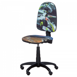 Carmen Prestige Racing Child Car Seat, Up to 120 kg, Backrest Lock in Any Position, Seat Depth Adjustment, Gray/Green