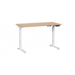 Ергономично бюро с регулиране на височината Carmen CR-119, 73-123 см, До 50 кг, Панел за управление, Дисплей, Памет, Сензор против сблъсък, Бял/бук