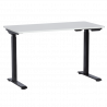 Carmen CR-119 Ergonomic Height-Adjustable Desk, 73–123 cm, Up to 50 kg, Control Panel, Display, Memory, Anti-Collision Sensor, White/Black