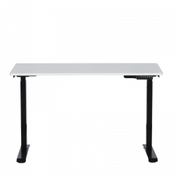 Carmen CR-119 Ergonomic Height-Adjustable Desk, 73–123 cm, Up to 50 kg, Control Panel, Display, Memory, Anti-Collision Sensor, White/Black