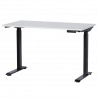 Carmen CR-119 Ergonomic Height-Adjustable Desk, 73–123 cm, Up to 50 kg, Control Panel, Display, Memory, Anti-Collision Sensor, White/Black