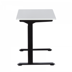 Carmen CR-119 Ergonomic Height-Adjustable Desk, 73–123 cm, Up to 50 kg, Control Panel, Display, Memory, Anti-Collision Sensor, White/Black
