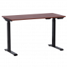 Carmen CR-119 Ergonomic Height-Adjustable Desk, 73–123 cm, Up to 50 kg, Control Panel, Display, Memory, Anti-Collision Sensor, Black/Mahogany