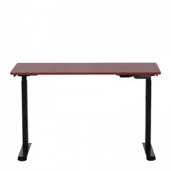 Carmen CR-119 Ergonomic Height-Adjustable Desk, 73–123 cm, Up to 50 kg, Control Panel, Display, Memory, Anti-Collision Sensor, Black/Mahogany