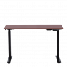 Carmen CR-119 Ergonomic Height-Adjustable Desk, 73–123 cm, Up to 50 kg, Control Panel, Display, Memory, Anti-Collision Sensor, Black/Mahogany