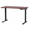 Carmen CR-119 Ergonomic Height-Adjustable Desk, 73–123 cm, Up to 50 kg, Control Panel, Display, Memory, Anti-Collision Sensor, Black/Mahogany