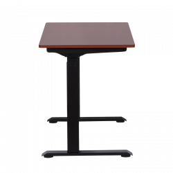 Carmen CR-119 Ergonomic Height-Adjustable Desk, 73–123 cm, Up to 50 kg, Control Panel, Display, Memory, Anti-Collision Sensor, Black/Mahogany