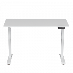Carmen CR-119 Ergonomic Height-Adjustable Desk, 73–123 cm, Up to 50 kg, Control Panel, Display, Memory, Anti-Collision Sensor, White
