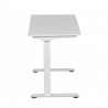 Carmen CR-119 Ergonomic Height-Adjustable Desk, 73–123 cm, Up to 50 kg, Control Panel, Display, Memory, Anti-Collision Sensor, White