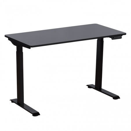 Carmen CR-119 Ergonomic Height-Adjustable Desk, 73–123 cm, Up to 50 kg, Control Panel, Display, Memory, Anti-Collision Sensor, Black