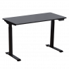 Carmen CR-119 Ergonomic Height-Adjustable Desk, 73–123 cm, Up to 50 kg, Control Panel, Display, Memory, Anti-Collision Sensor, Black