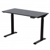 Carmen CR-119 Ergonomic Height-Adjustable Desk, 73–123 cm, Up to 50 kg, Control Panel, Display, Memory, Anti-Collision Sensor, Black