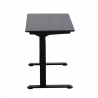 Carmen CR-119 Ergonomic Height-Adjustable Desk, 73–123 cm, Up to 50 kg, Control Panel, Display, Memory, Anti-Collision Sensor, Black