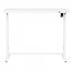 Ергономично регулируемо бюро Carmen CR-118, Нивелиращи се крака, Панел за управление, USB, Памет, Сензор проотив сблъсък, Бял