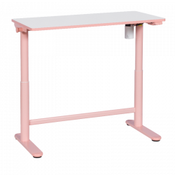 Ергономично детско бюро Carmen CR-103, Панел за управление, Сензор против сблъсък, Нивелиращи се крака, До 40 кг, Розов