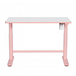 Ергономично детско бюро Carmen CR-103, Панел за управление, Сензор против сблъсък, Нивелиращи се крака, До 40 кг, Розов